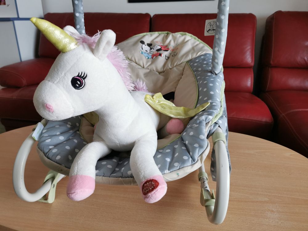 Transat b&eacute;b&eacute; + veilleuse Licorne Puériculture