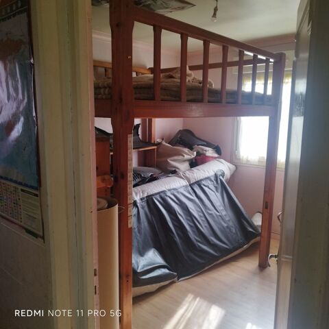  Tres beau Lit mezzanine 2 places en pin 300 Mohon (56)