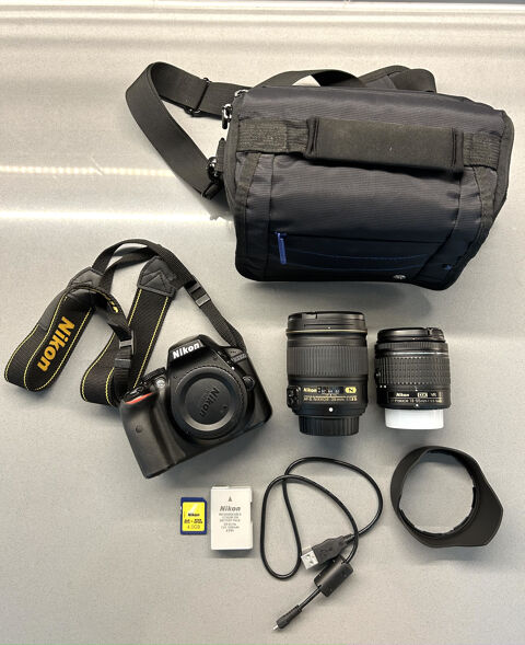 2 objectifs, 1 camera + accessoires - Pack intégral équipeme Paris 19 (75)