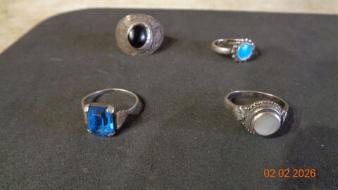 BAGUES ARGENT MASSIF LOT DE 4 120 L'Isle-Jourdain (32)