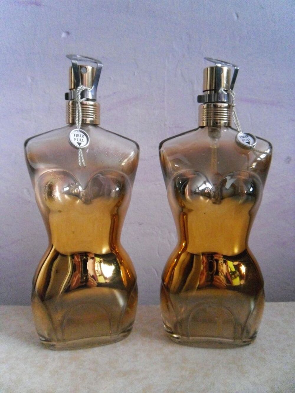 Lot de 2 Flacons vides Jean Paul Gaultier Intense 100ml 