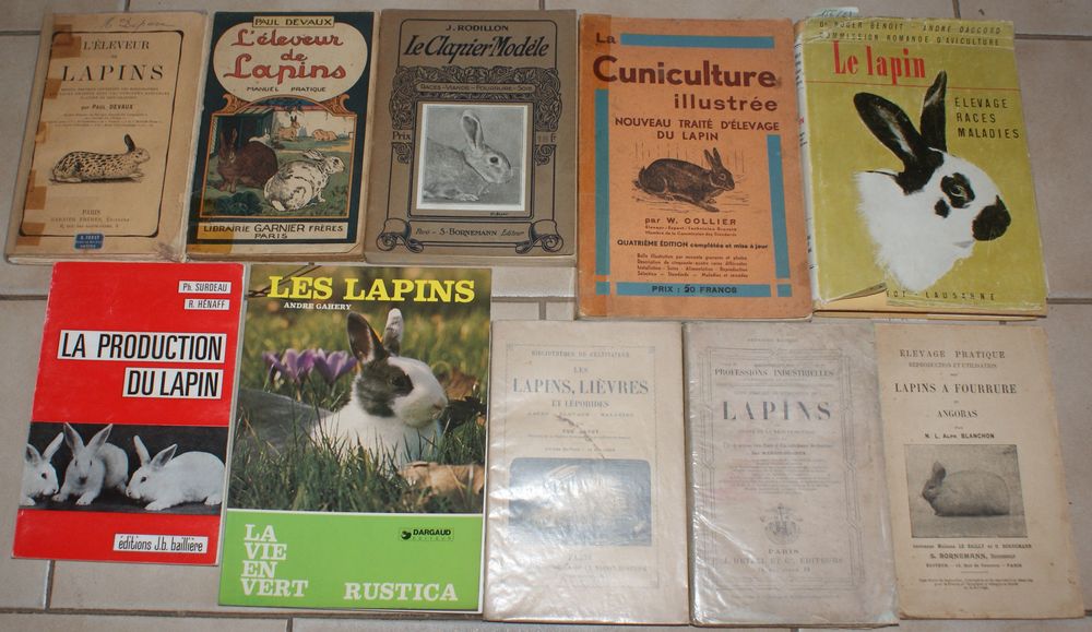 10 livres lapins, li&egrave;vres Livres et BD