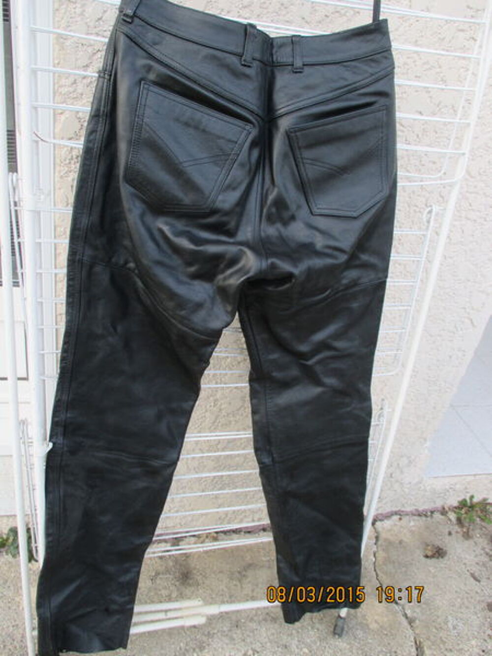 pantalon cuir taille 42/44 Maroquinerie