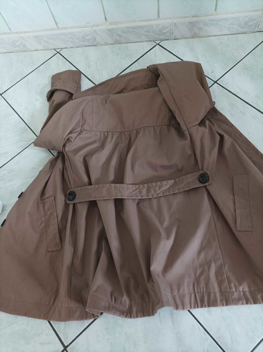 Parka beige Vêtements