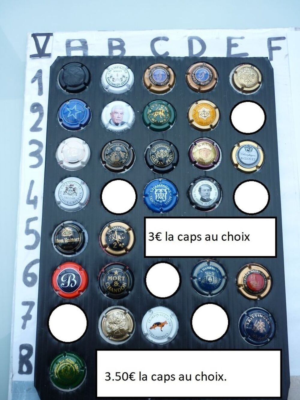 capsules de champagnes grosses c&ocirc;tes N&deg;2 