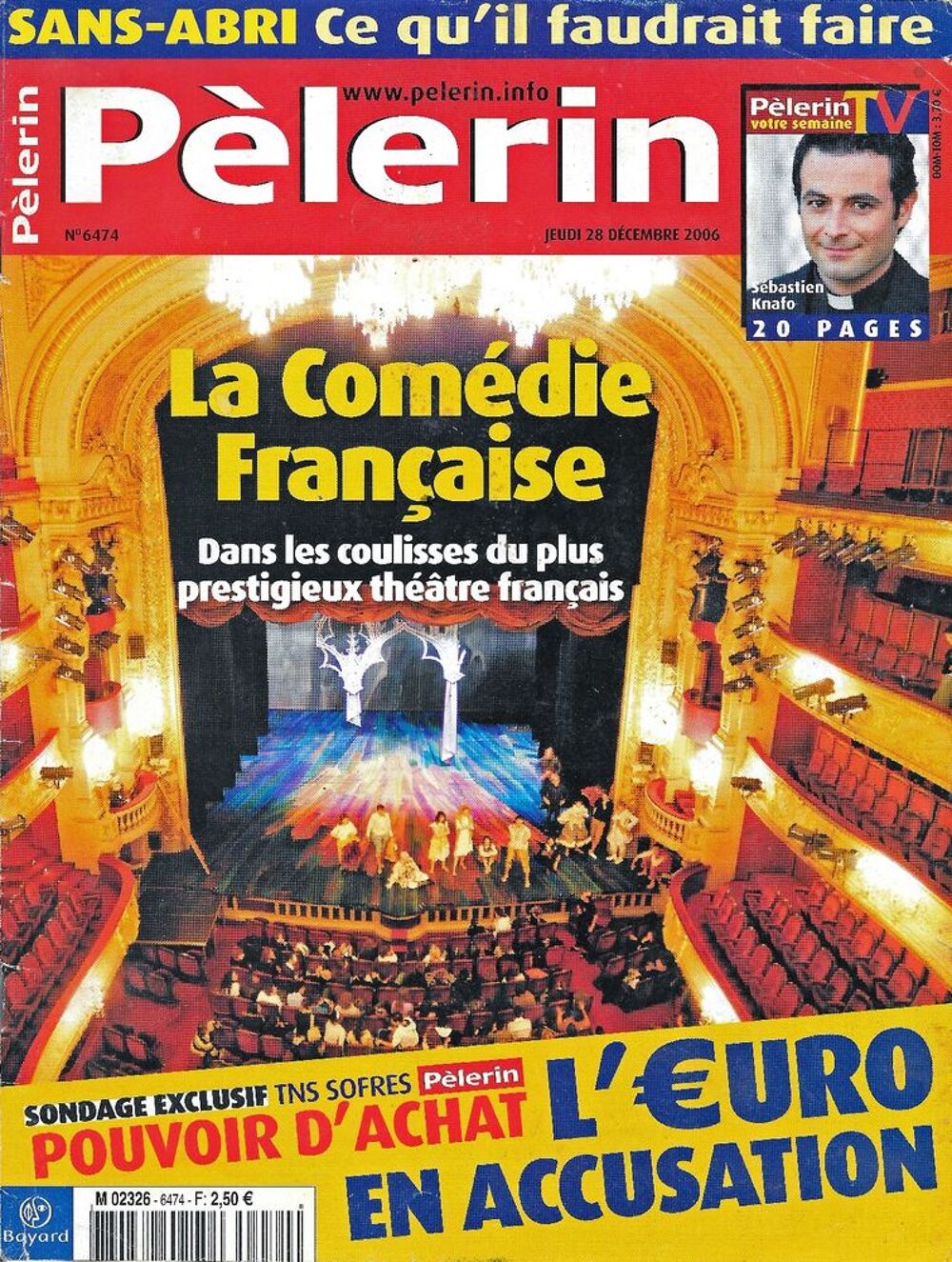 LE PELERIN Magazine n&deg;6474 2006 BARTABAS Livres et BD