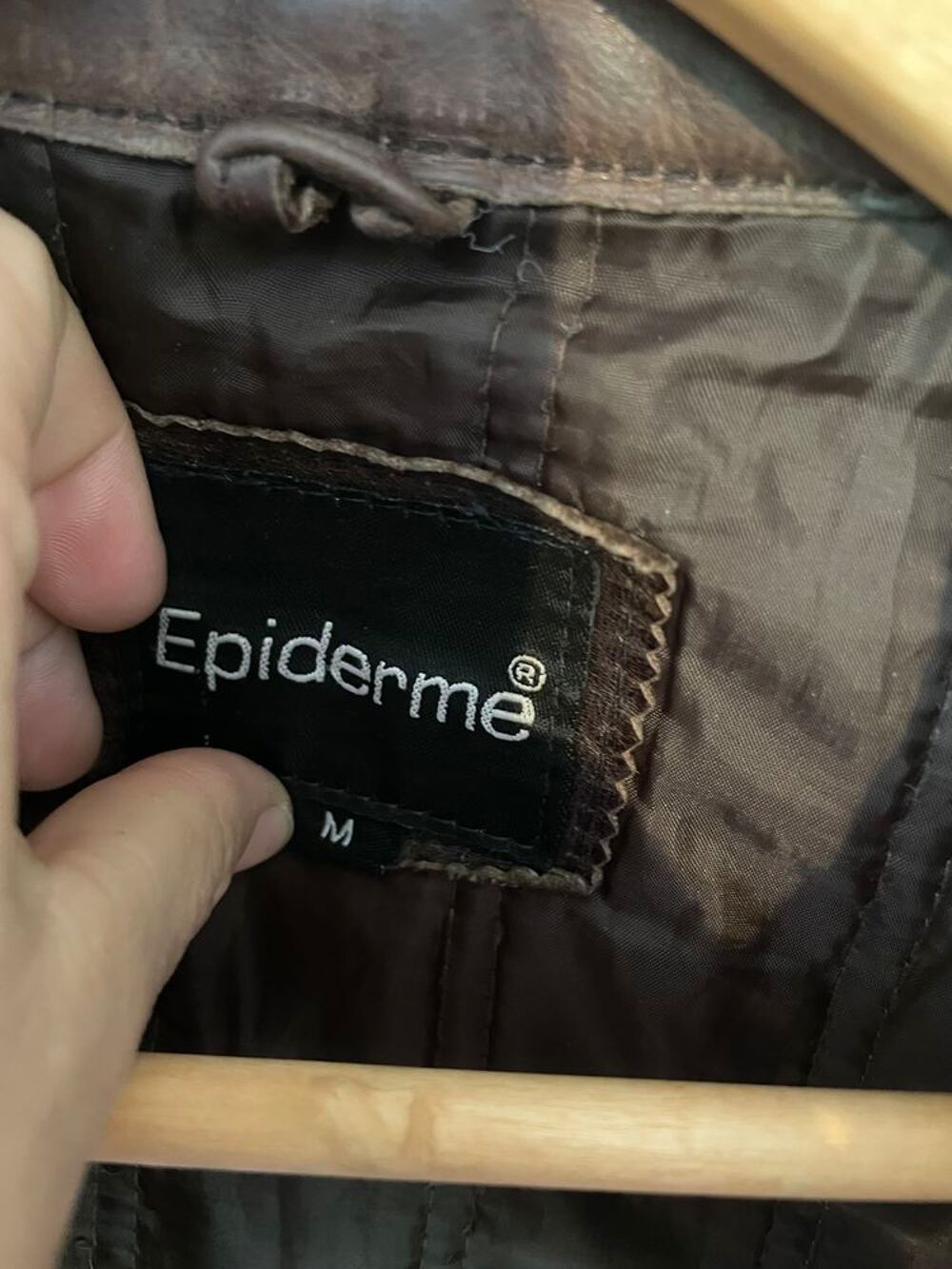 Veste en cuir homme V�tements