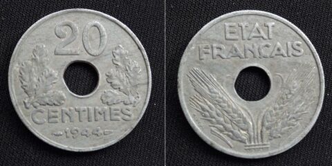 20 centimes tat franais (zinc) 1 Troyes (10)