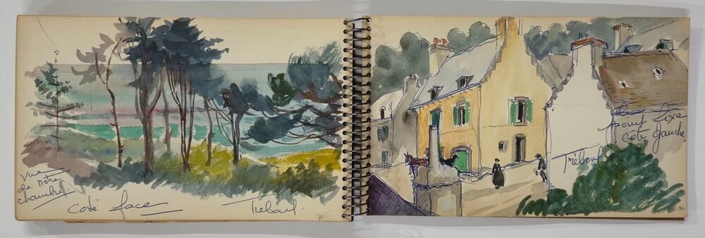 Suzanne GU&Eacute;GUEN (1900-1979) Carnet de route d'une randonn&eacute;e 