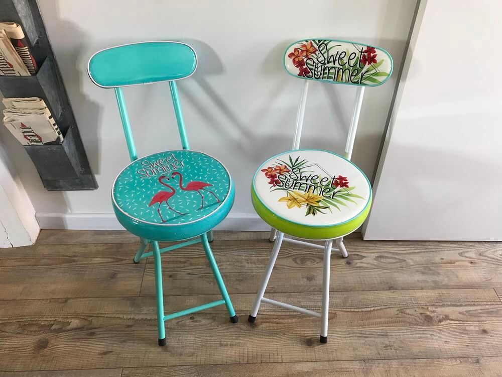 2 chaises pliantes Jardin