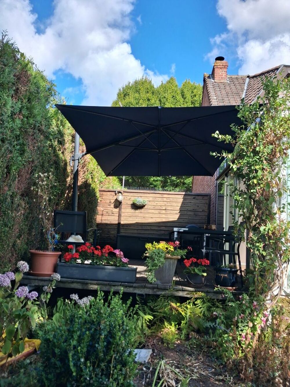 Parasol d&eacute;port&eacute; Jardin