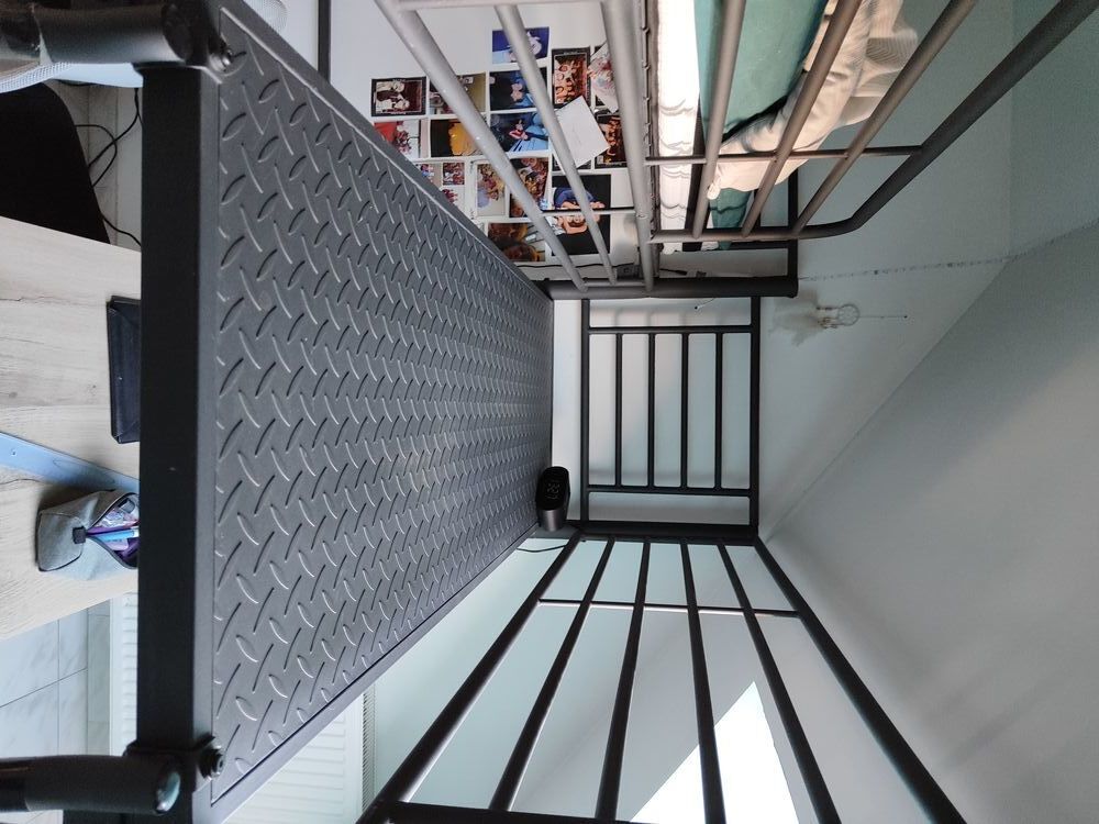 Mezzanine deux places en m&eacute;tal avec plateforme Meubles