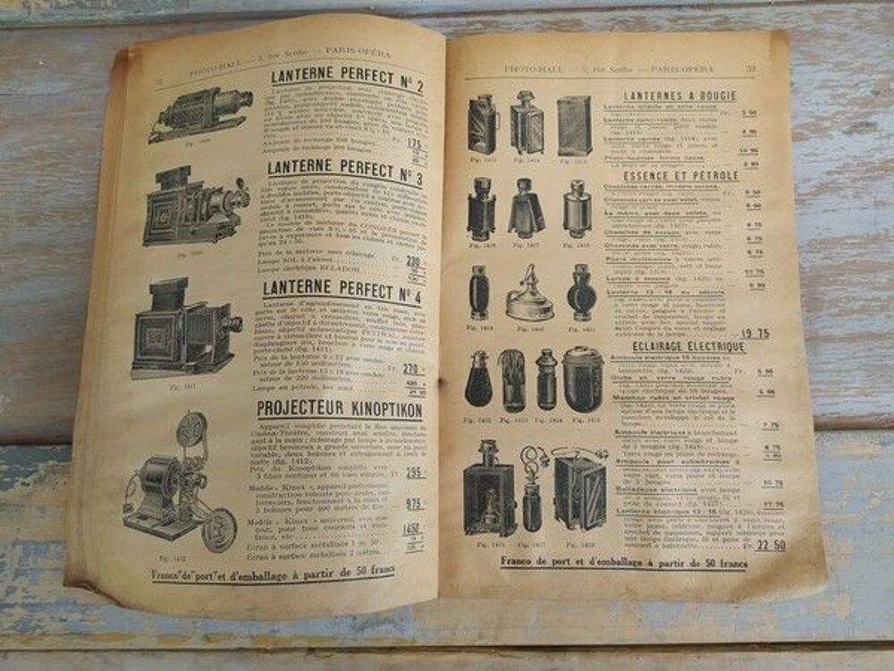 Catalogue Photo Hall 1923 Photographie Appareil St&eacute;r&eacute;oscope 