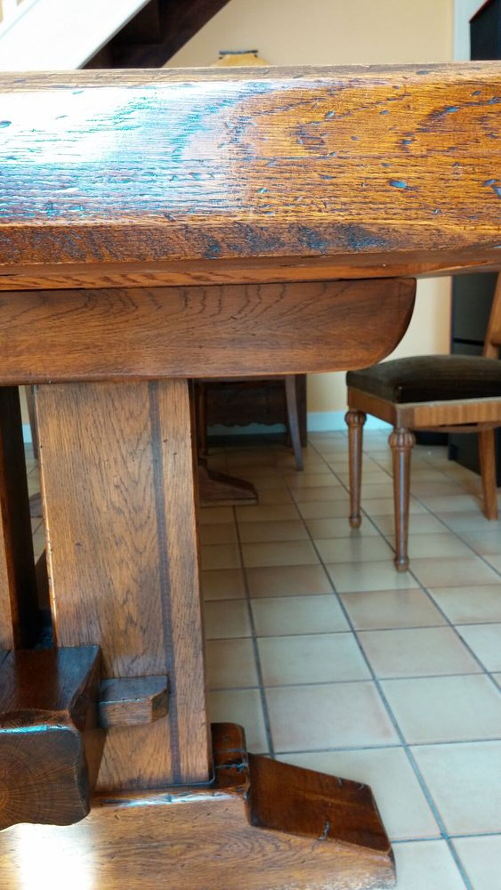 Table type monast&egrave;re, ch&ecirc;ne ,280&times;100 cm Meubles