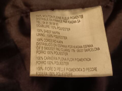 veste longue en cuir,femme.taille40. Petit 45 Soissons (02)