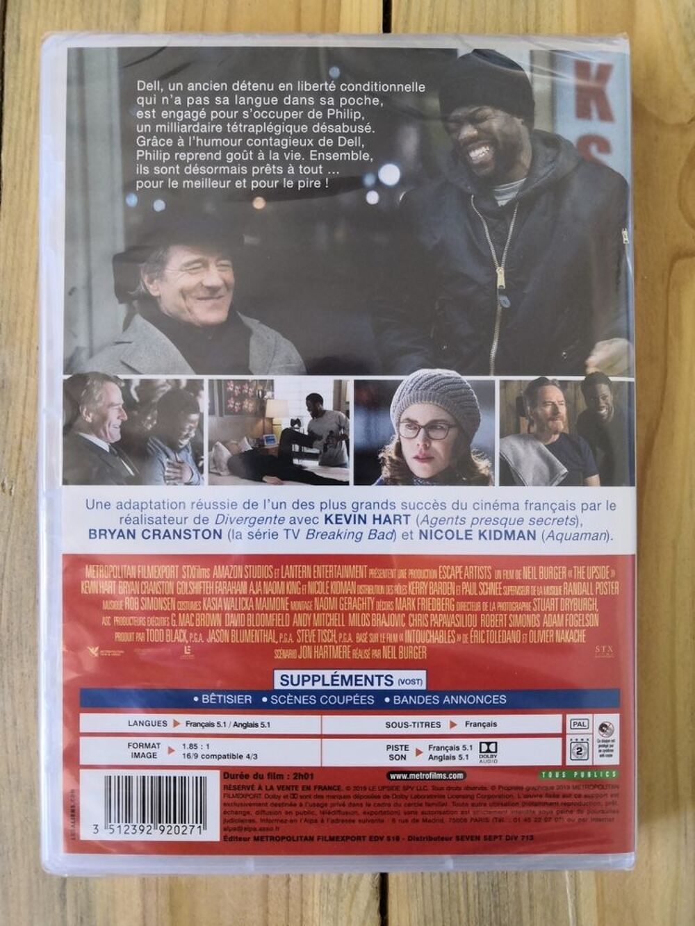 DVD THE UPSIDE NEUF SOUS BLISTER DVD et blu-ray