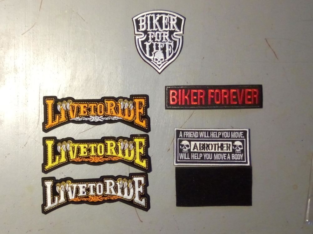 ECUSSON BIKER FOREVER LIVE TO RIDE SKULL BROTHER MOTO 