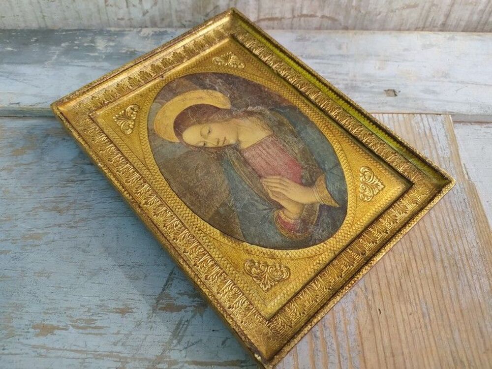 Ic&ocirc;ne Florentine Sainte Vierge en Pri&egrave;re 
