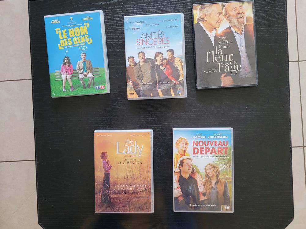 Lot de 5 DVD - Com&eacute;dies, drames et cin&eacute;ma fran&ccedil;ais DVD et blu-ray
