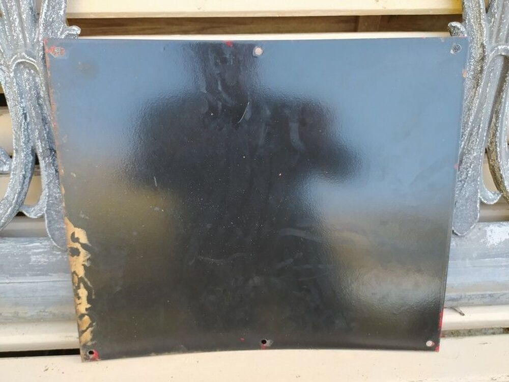 Ancienne Plaque &Eacute;maill&eacute;e R&eacute;serve de Chasse Ann&eacute;es 50/60 