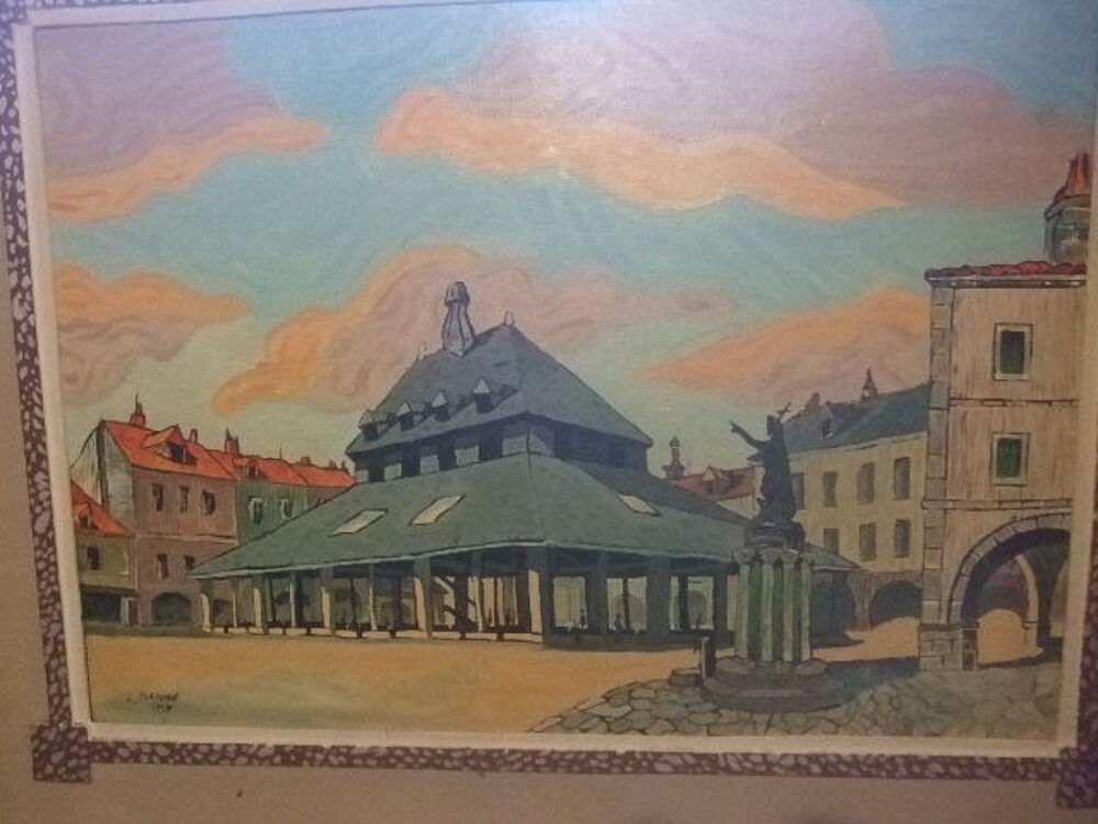  tableau peinture L. BARONE 1957 