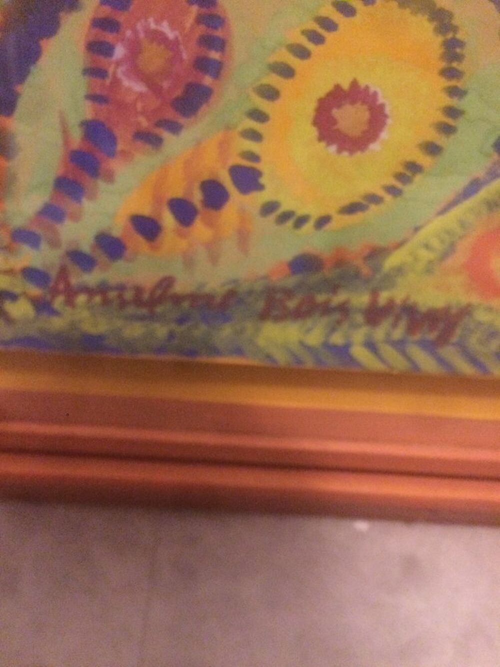 2 tableaux contemporain1950 60 Décoration