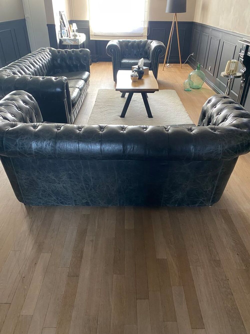 Lot canap&eacute; Chesterfield Meubles