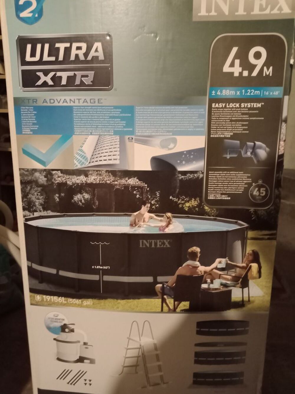 Piscine inter Ultra XTR 4.88 x 1.22 Jardin