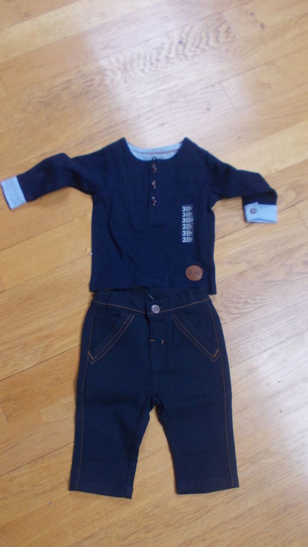 pantalon + tee shirt manches longues Puriculture