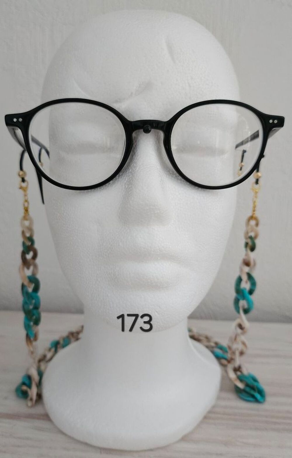 Cha&icirc;ne de lunettes fait main Bijoux et montres