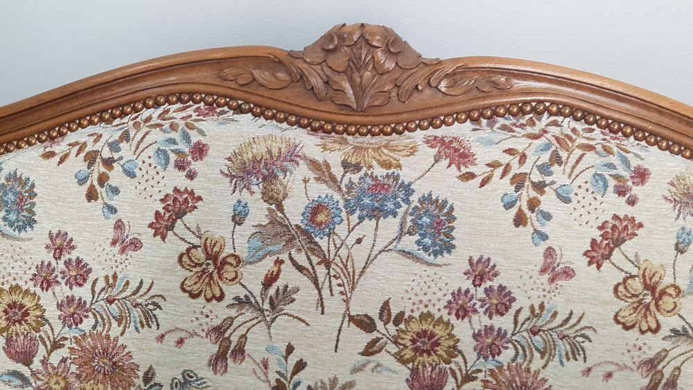 Lit corbeille style Louis XV avec sommier et matelas Meubles