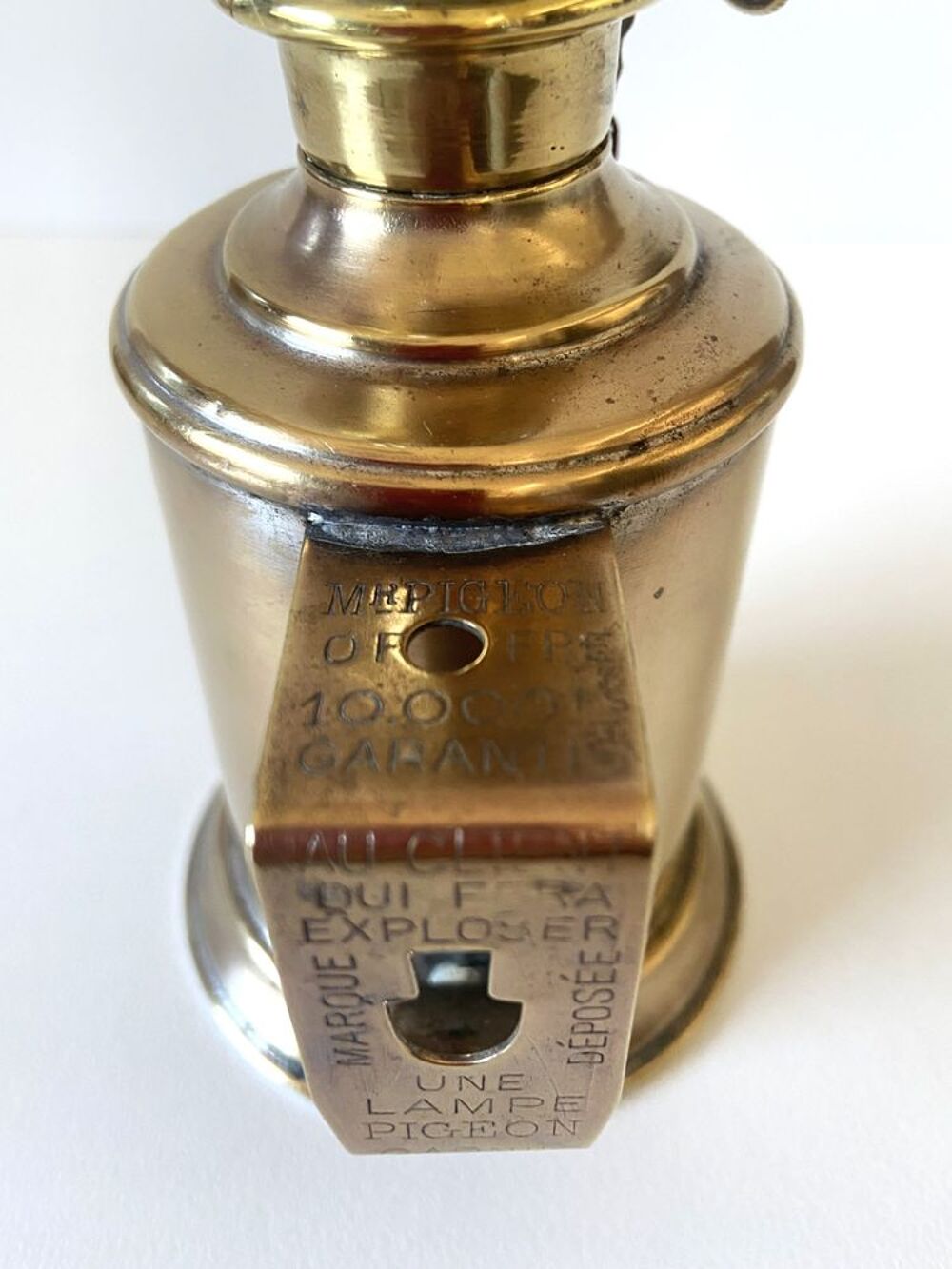 Ancienne Lampe Olympe &agrave; Essence "Pigeon" Art Nouveau 1885 