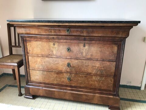 Commode en bois et marbre 180 Saint-Gilles-Croix-de-Vie (85)
