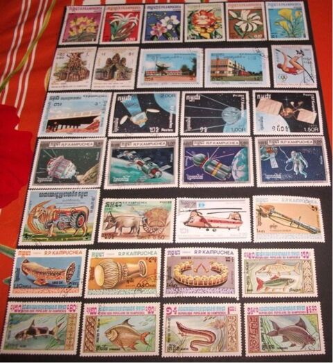 Lot de 63 Timbres diffrents et oblitrs de Kampucha.
2 Aillevillers-et-Lyaumont (70)