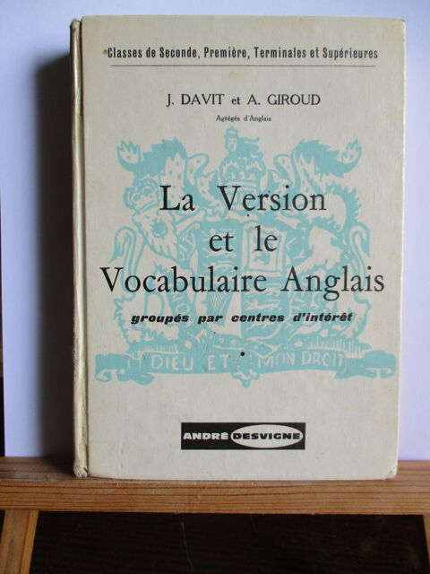 Livre  La version et le vocabulaire anglais  3 Saint-Ouen (41)