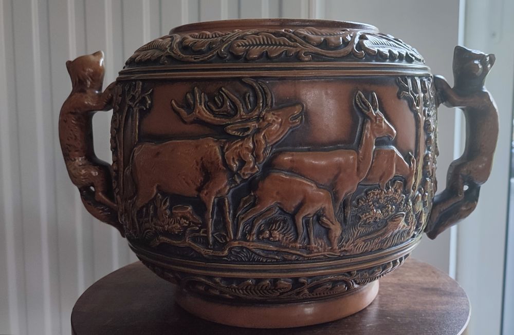 Gr&egrave;s ancien West Germ Original Gerzit Gerz Sc&egrave;ne de chasse 