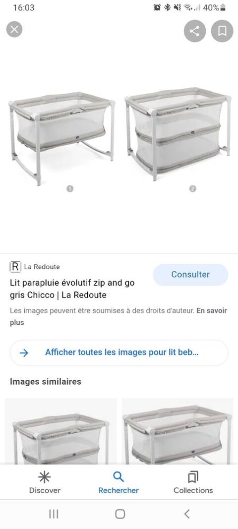 Lit b�b� 90 Dompierre-sous-Sanvignes (71)