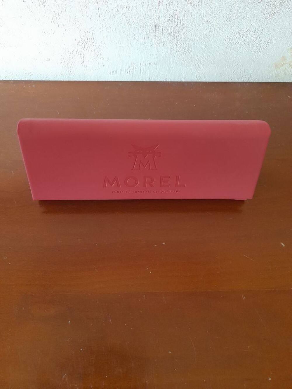 Etui &agrave; lunettes rouge Maroquinerie
