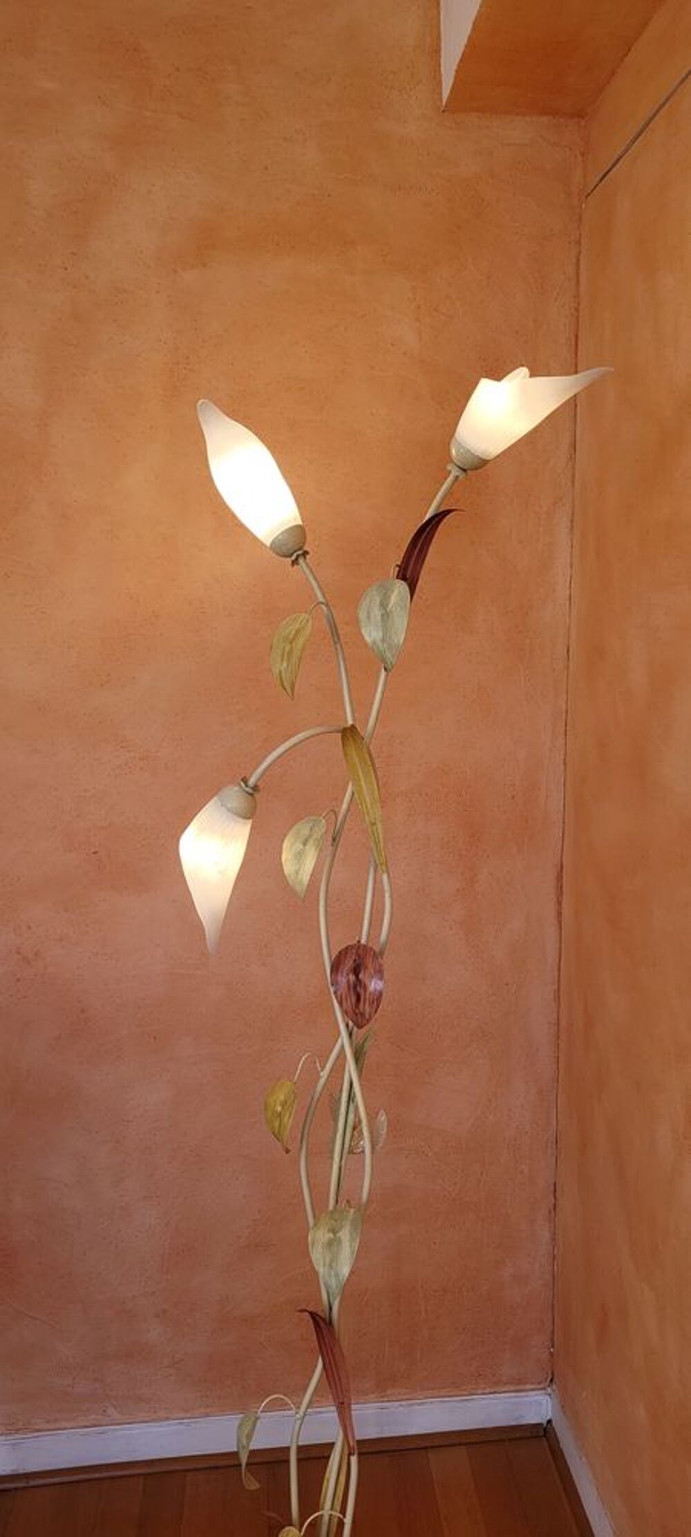 Luminaire fleurs vintage Décoration
