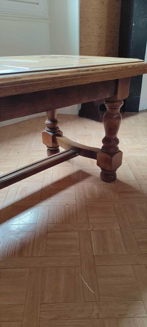table basse bois et carrelage Longueville (77)