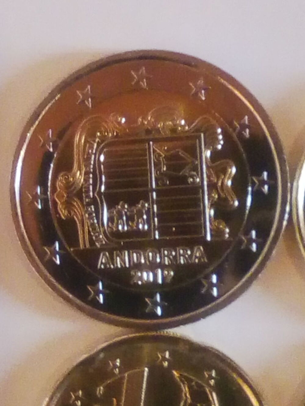 pi&egrave;ces Euro Andorre 