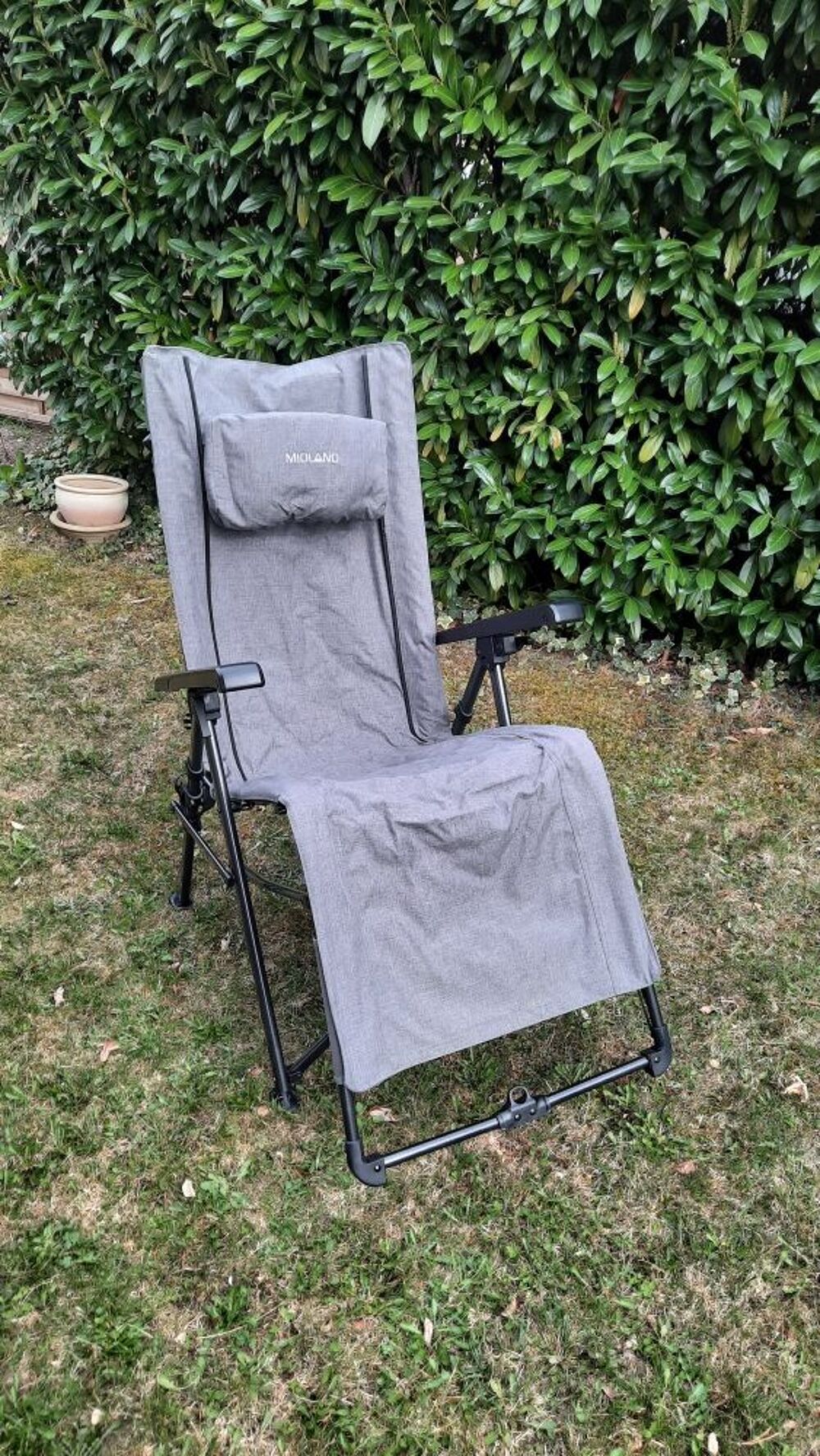transat en toile pliant Jardin