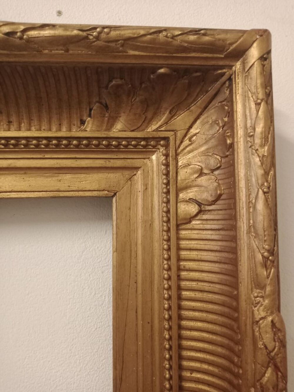 Ancien Cadre a Canneaux d'&eacute;poque 19&eacute;me Décoration