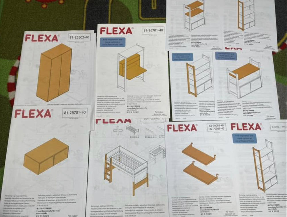 Chambre compl&egrave;te Marque Flexa 
Lit mezzanine &eacute;volutif Mobilier enfants