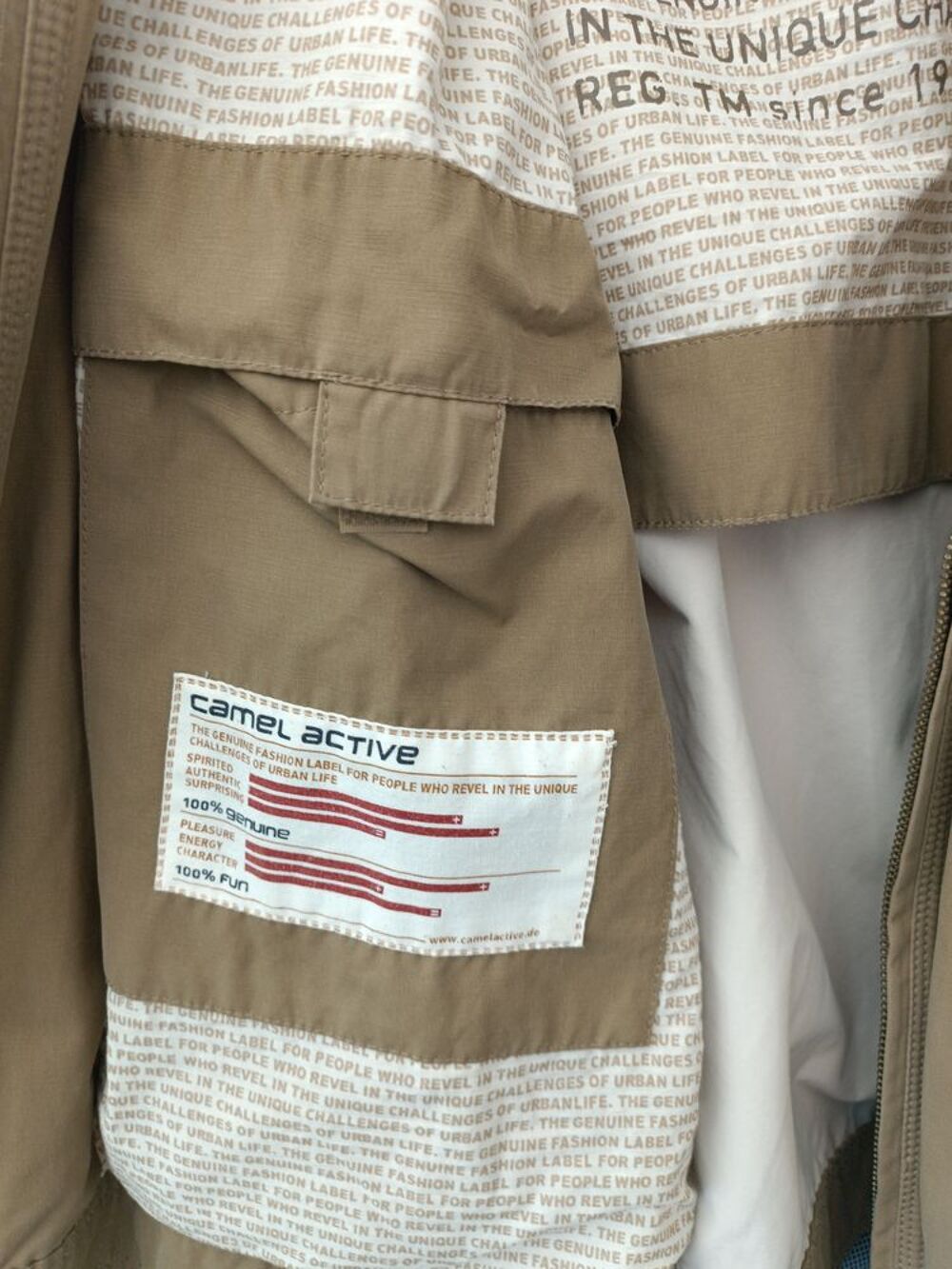 BLOUSON TOILE *CAMEL ACTIVE* TAILLE XL Vtements