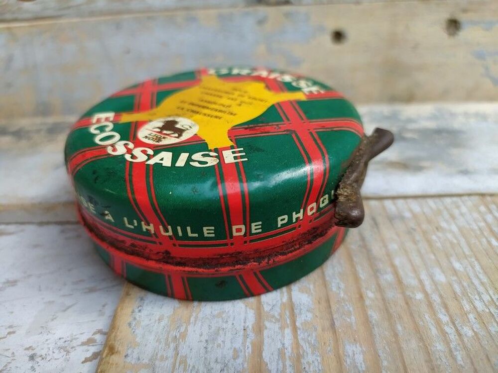 Boite Publicitaire Graisse &Eacute;cossaise Cirage Lion Noir 