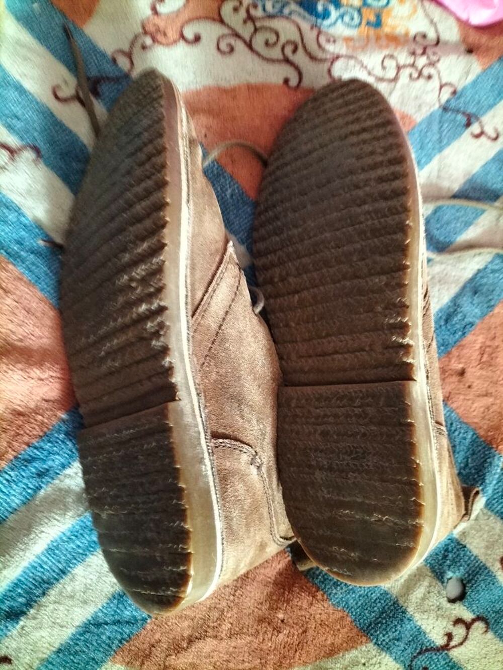 Boots a lacet cuir homme la redoute cr&eacute;ation tr&egrave;s bon &eacute;tat Chaussures