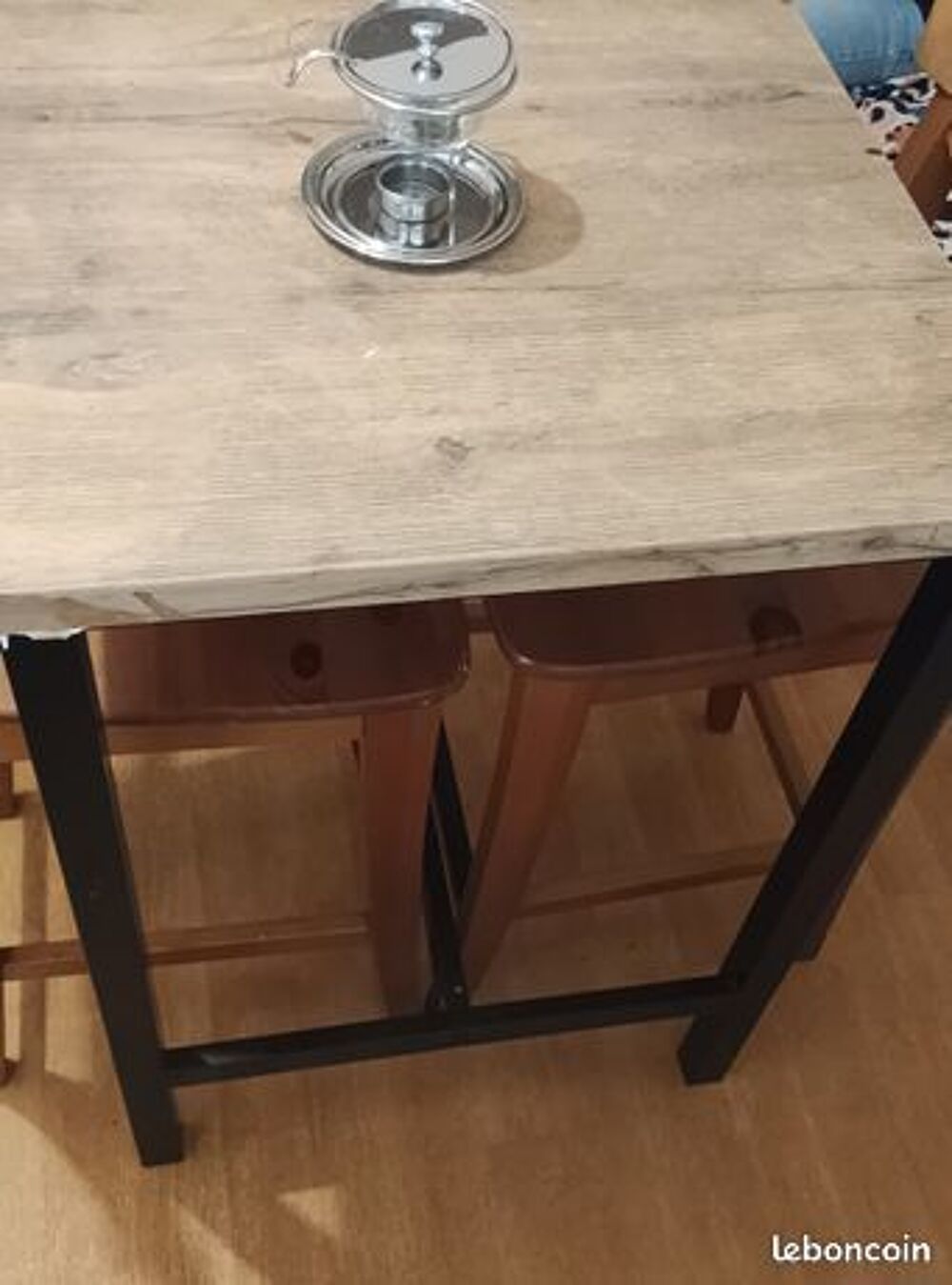 Table bistrot avec 2 tabourets Meubles