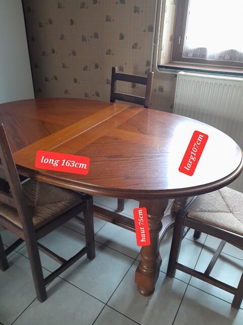 Table ovale de salle  manger 70 Raveau (58)
