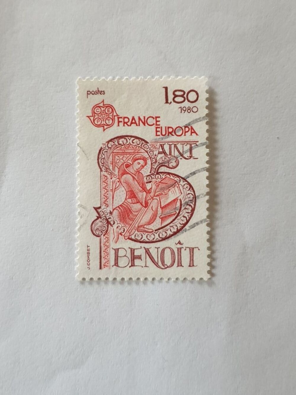 Timbre France 1980 Saint-Benoit - Europa 0.15 euro Oblit&eacute;r&eacute; 